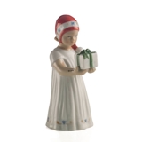 Elsa, Mädchen mit Weihnachtsgeschenk, Royal Copenhagen Figur Nr. 091