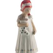 Else, Pige med hvid julekjole og julesok, Royal Copenhagen figur