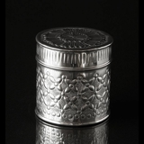 Box with pattern, small, nickel 10 x 10 cm