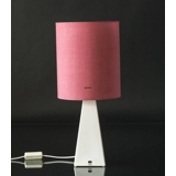 Round cylindrical lampshade, Coral Red fabric, WITHOUT lid