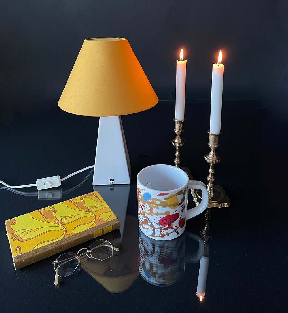 Hvid Mexico bordlampe