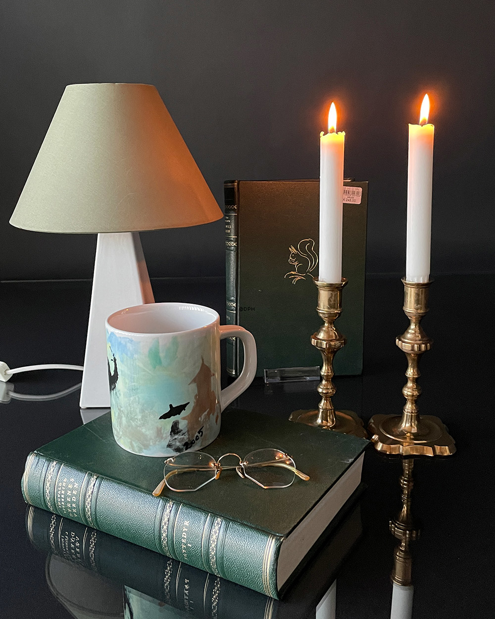 Hvid Mexico bordlampe