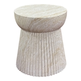 Bonn Sidebord i fiberclay med rillet design, natur
, 37x43 cm