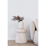 Bonn Sidebord i fiberclay med rillet design, natur
, 37x43 cm