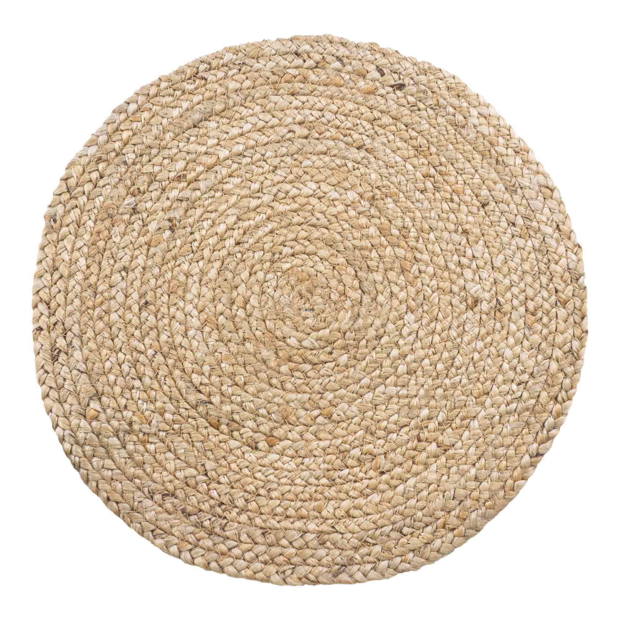 Bombay Dækkeservietter, sæt af 4, flettet jute, natur
, Ø38 cm