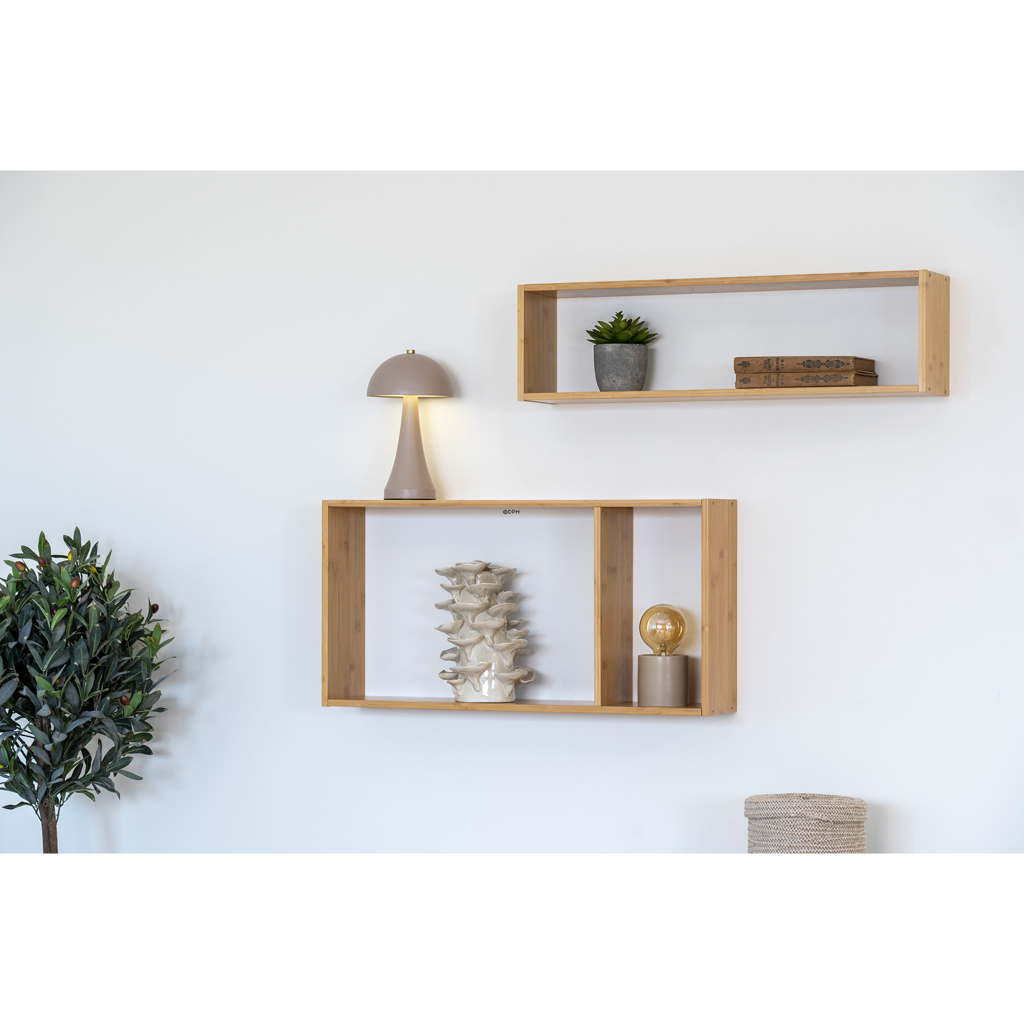 Liss LED Bordlampe i sand, genopladlig