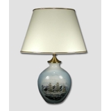 Windjammer bordlampe med motiv af det tyske skib Gorch Fock, Bing & Grondahl