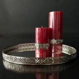 Lene Bjerre candle, dark red  12.5cm