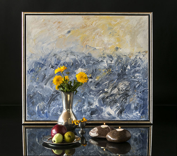 Fyrfadsten i brune nuancer - assorteret