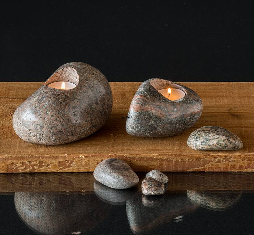 Fyrfadsten - Flerfarvede - assorteret