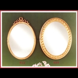 Mirror, gold/silver finish, 85 X 56 X 3 cm