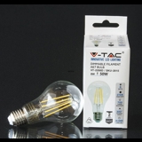 LED bulb E27 8 W 700 lm (equivalent to 50 watts), DAMPABLE - Warm White light