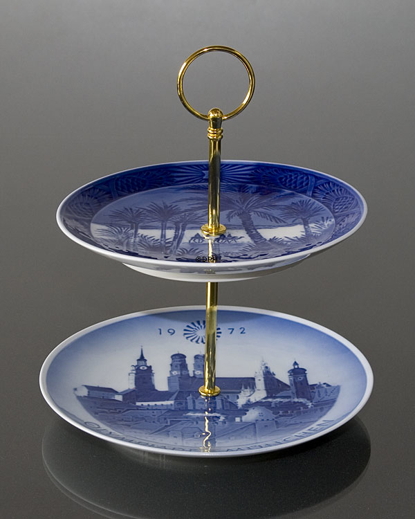 Fittings til kageopsats, forgyldt, Rund hank, 2-3 lag