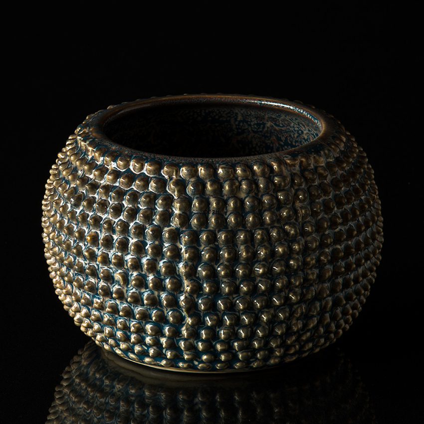 Pindsvine potteskjuler i blå og grå