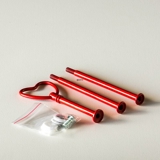 Fittings for cake stand, red finish, Heart Handle, 2-3 layer