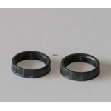 Socket rings for E14 socket, black, 2 pcs.