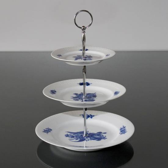 Royal Copenhagen Blå Blomst kageopsats 3-lags