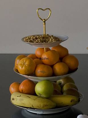 Bing & Grøndahl kageopsats Måge med guld,