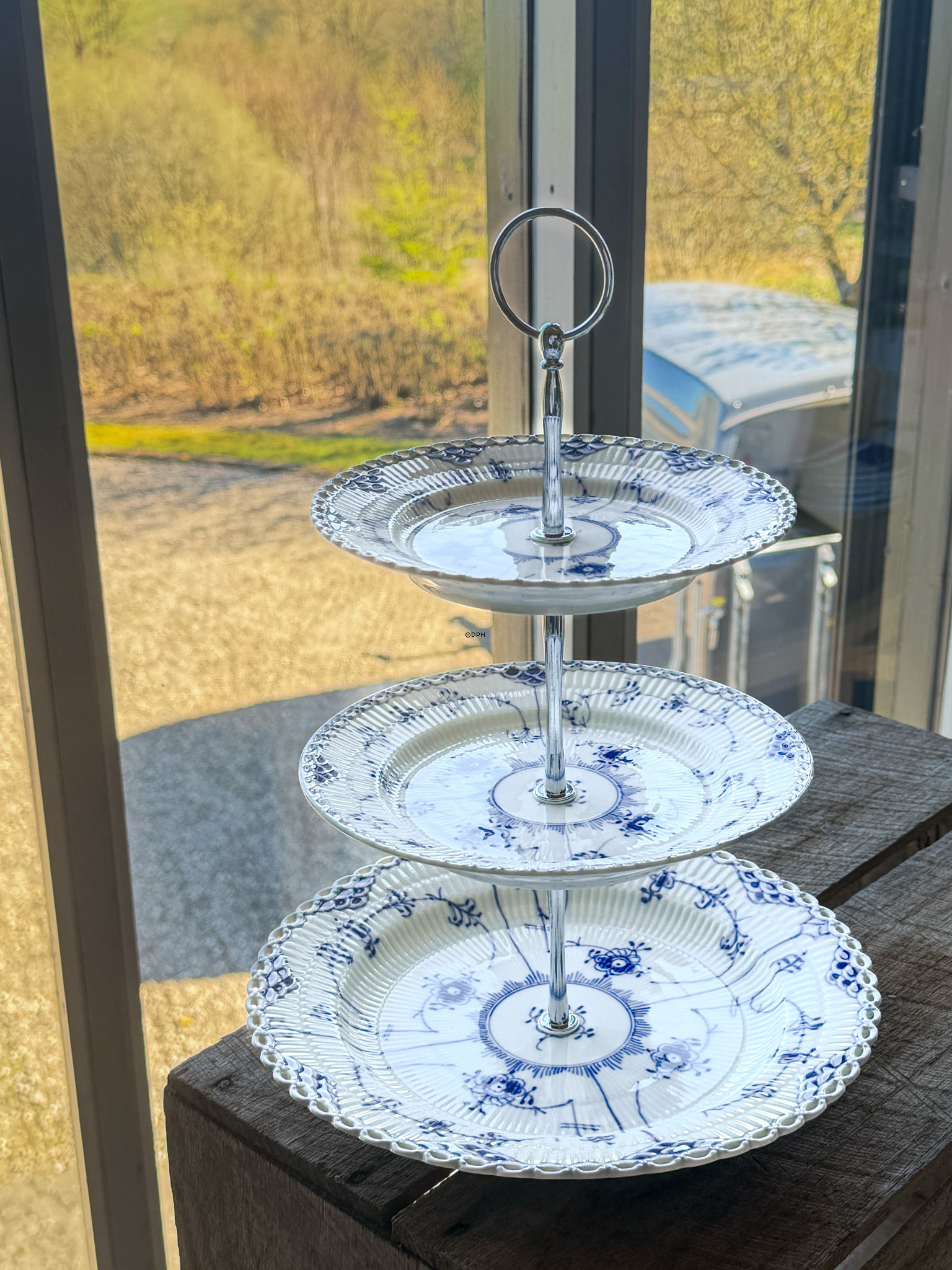 Royal Copenhagen Musselmalet Helblonde/halvblondet 3-lags opsats