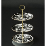 Komplet kageopsats, bestående af Rørstand De ti bud platter, fittings, mv.