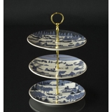 Komplet kageopsats, bestående af Arabia platter, fittings, mv.