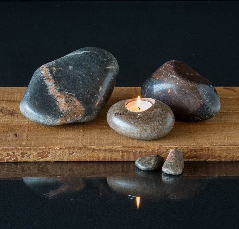 Fyrfadsten - Flerfarvede - assorteret