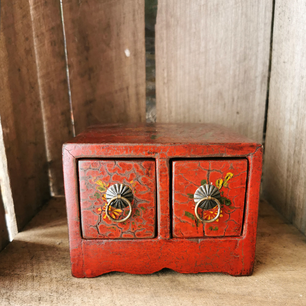 MINI orientalsk box/kommode med 2 skuffer