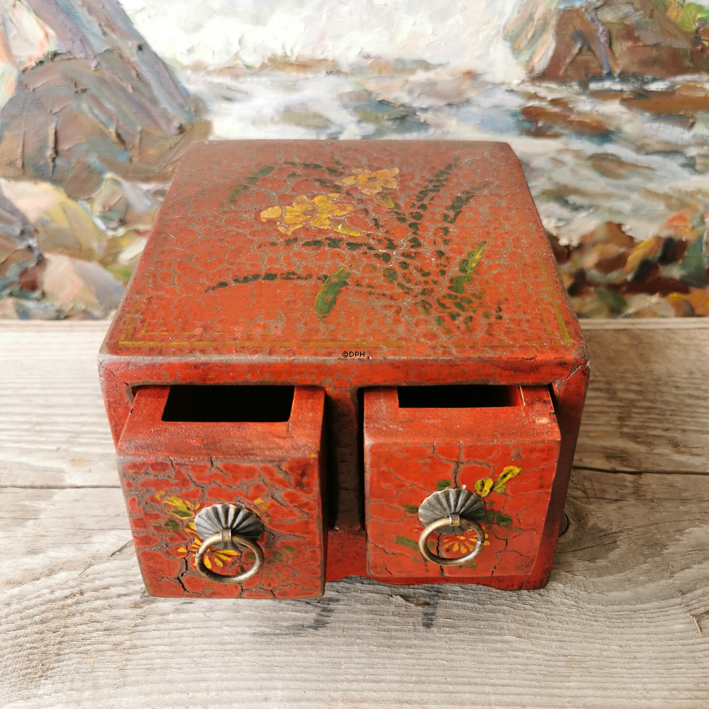 MINI orientalsk box/kommode med 2 skuffer