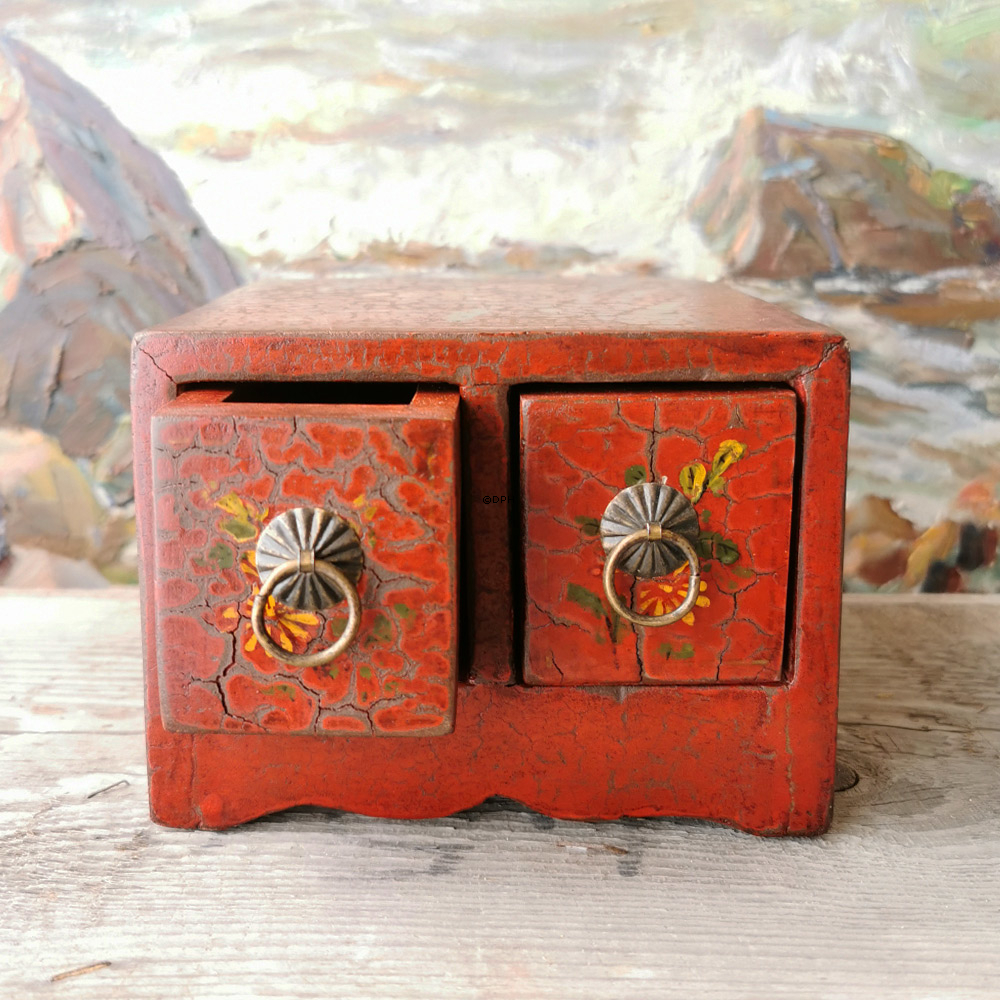 MINI orientalsk box/kommode med 2 skuffer