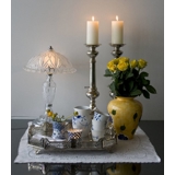 Krom lysestage, empire 53cm