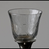 Glass for candlesticks, with pane decoration, small