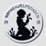 1918 Aluminia, Child Welfare plate, Boy