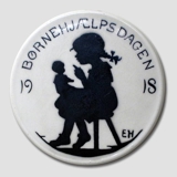 1918 Aluminia, Child Welfare plate, Girl