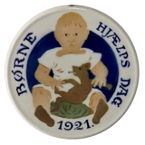 1921 Aluminia Child Welfare plate