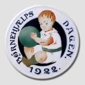 1922 Aluminia Børnehjælpsdags platte