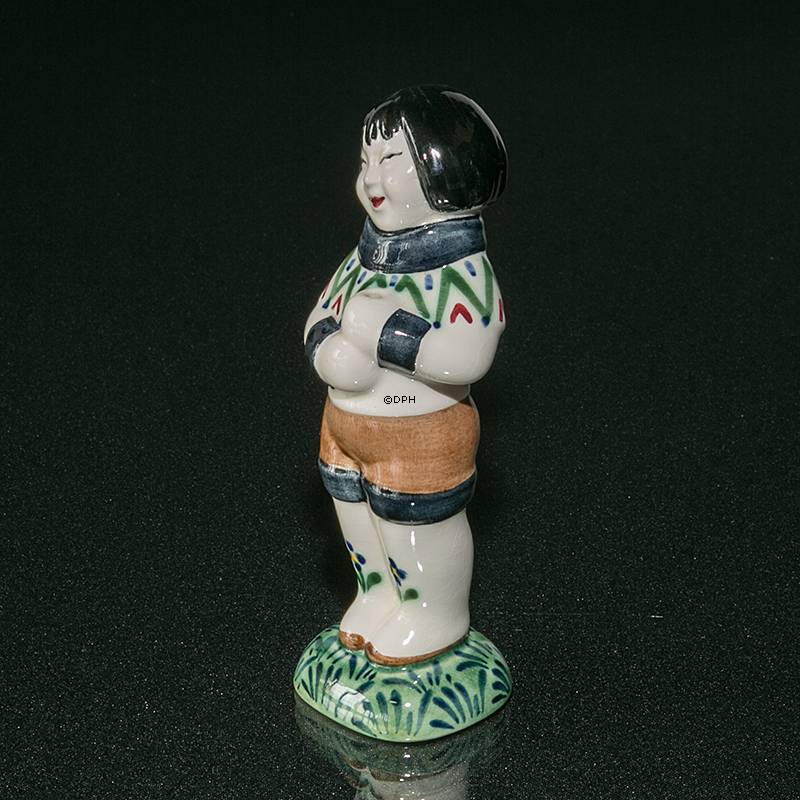 Grønlænderpige, 1959, Aluminia Børnehjælpsdagsfigur nr, 2849