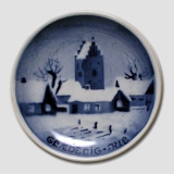 Winterlandschaft Aluminia Plakette, Frohe Weihnachten