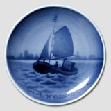 Fishing boat Aluminia plaquette, Merry Christmas