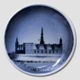 Kronborg in Elsinore Aluminia plaquette Merry Christmas