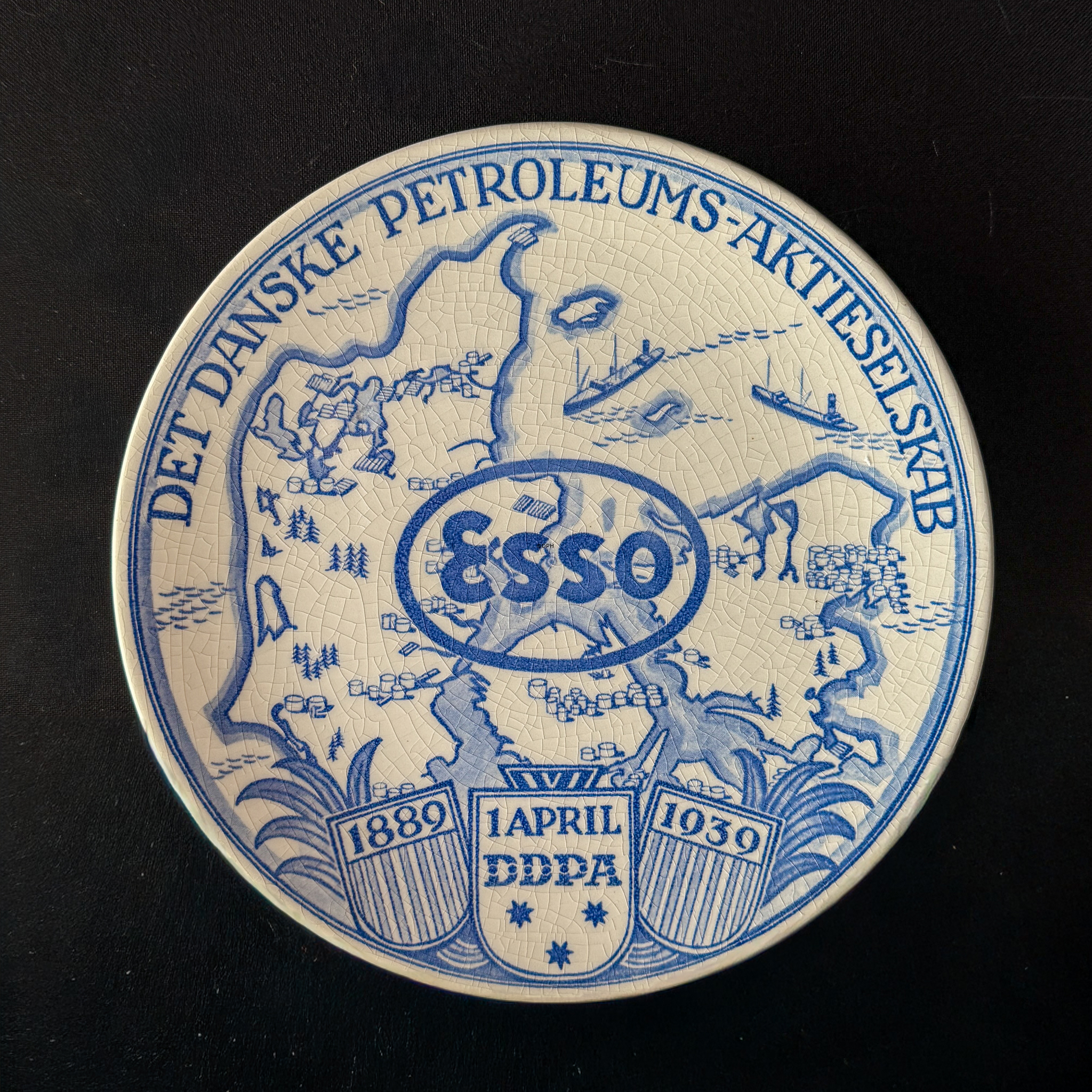 1939 Aluminia petroleums platte