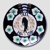 1906 Christmas plate Aluminia Small