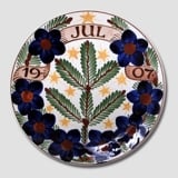 1907 Christmas plate Aluminia Small