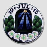 1915 Christmas plate Aluminia Small