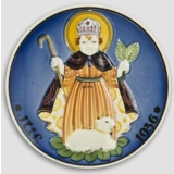 1936 Christmas plate Aluminia Small