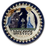 1909 Christmas plate Aluminia Large