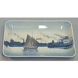 Dish with Tuborg harbour, Bing & Grondahl no. 329 or 1301-6581