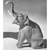Knælende elefant, Bing & Grøndahl figur nr. 1502