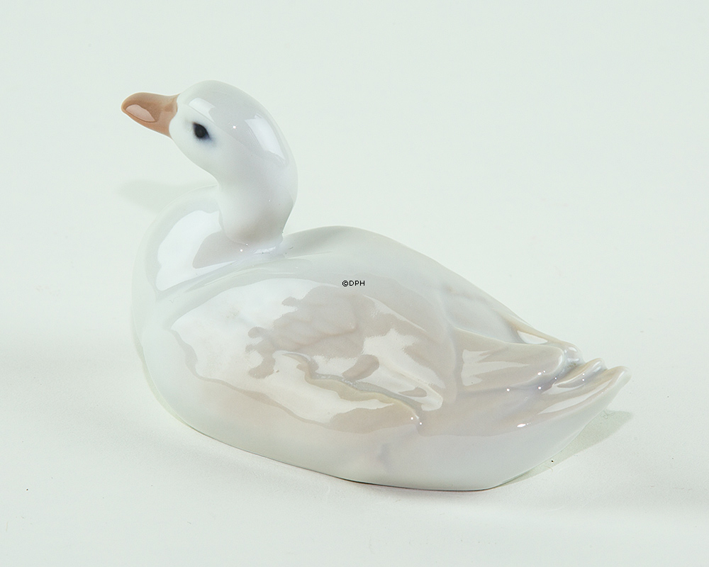 Hvid and, Bing & Grøndahl fugle figur nr. 1537