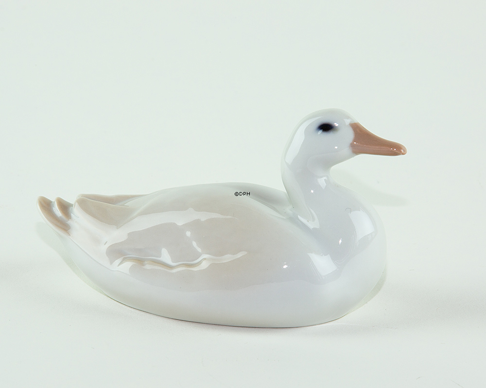 Hvid and, Bing & Grøndahl fugle figur nr. 1537