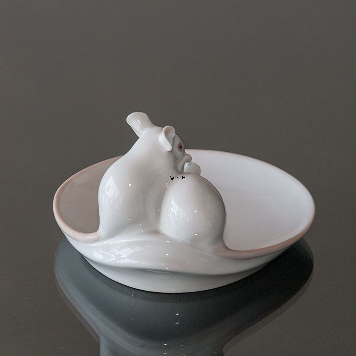 Musepar på tallerken fra Bing & Grøndahl nr. 1562